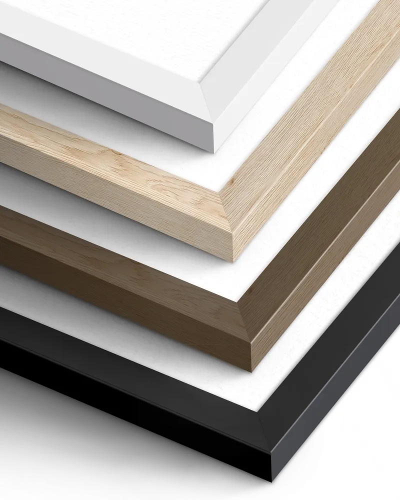 4 wooden frame colors